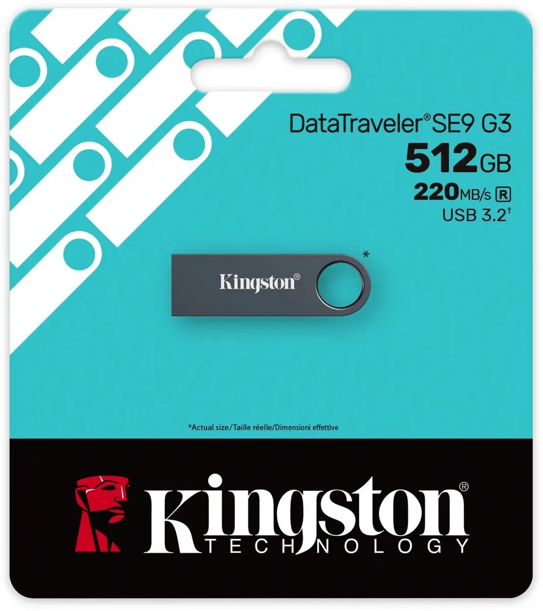 Kingston DataTraveler SE9 G3 512GB - USB 3.2 Gen 1 - Zwart