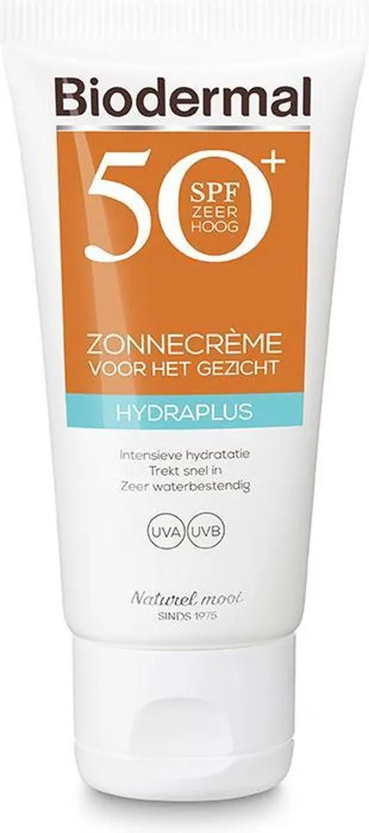 Biodermal Hydraplus Face Zonnebrandcrème SPF50 50ml