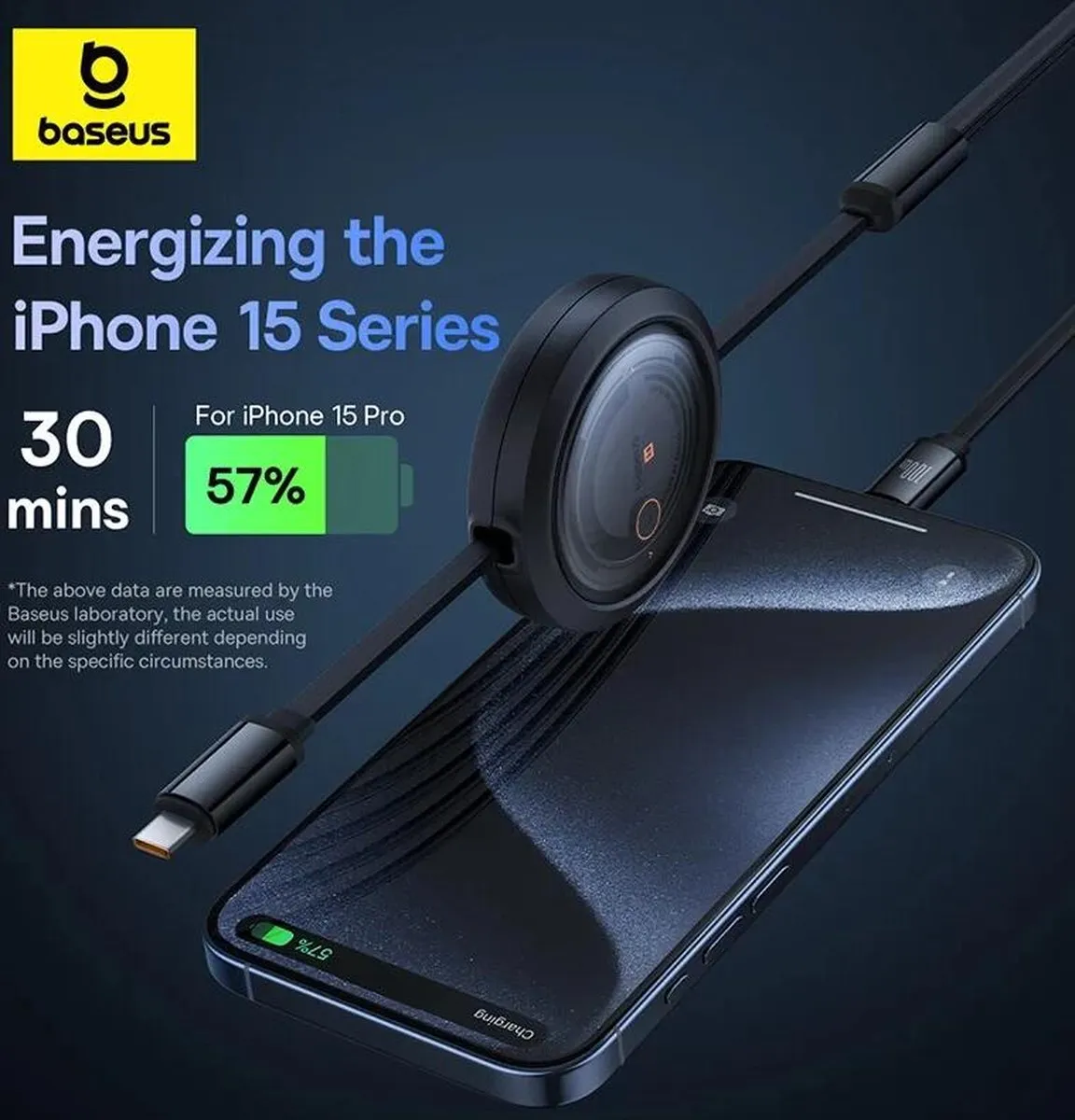Baseus Free2Draw CB000084 USB-C Kabel 100W 1,1m - Zwart