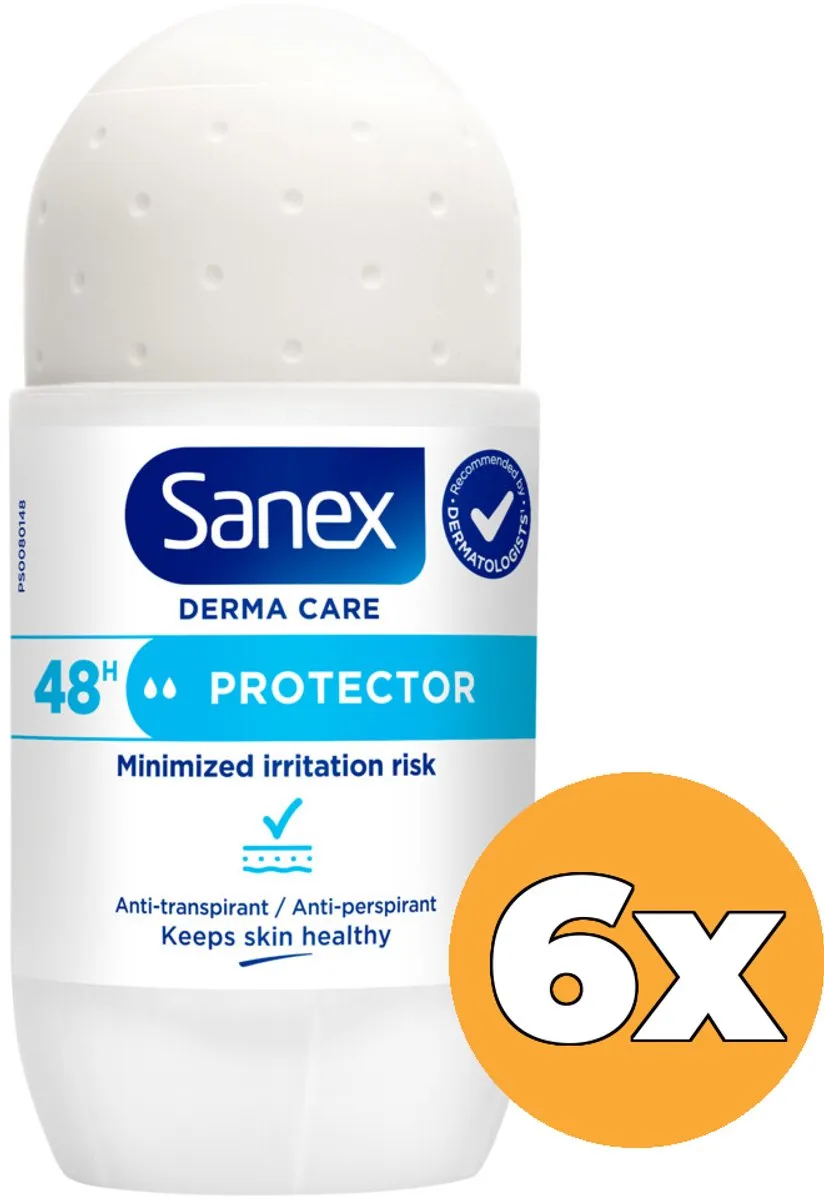 Sanex Deoroller Dermo Protector 53ml - 6 Stuks