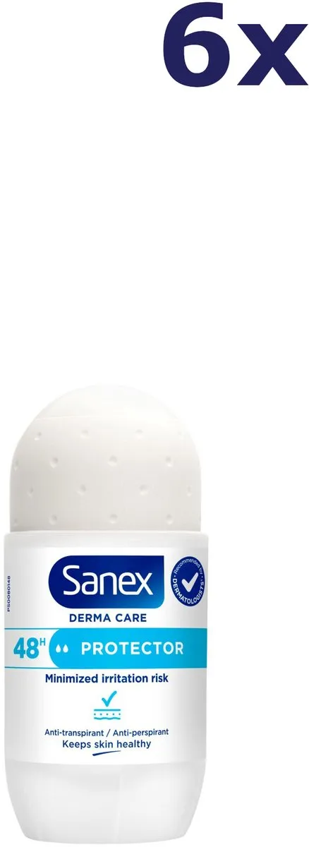Sanex Deoroller Dermo Protector 53ml - 6 Stuks