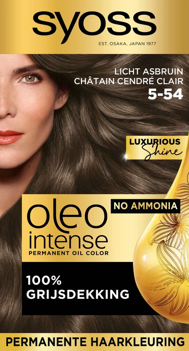 SYOSS Oleo Intense 5-54 Haarverf Licht Asbruin 115ml
