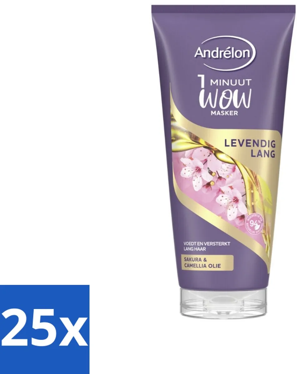 Andrélon WOW Masker Levendig Lang 180ml