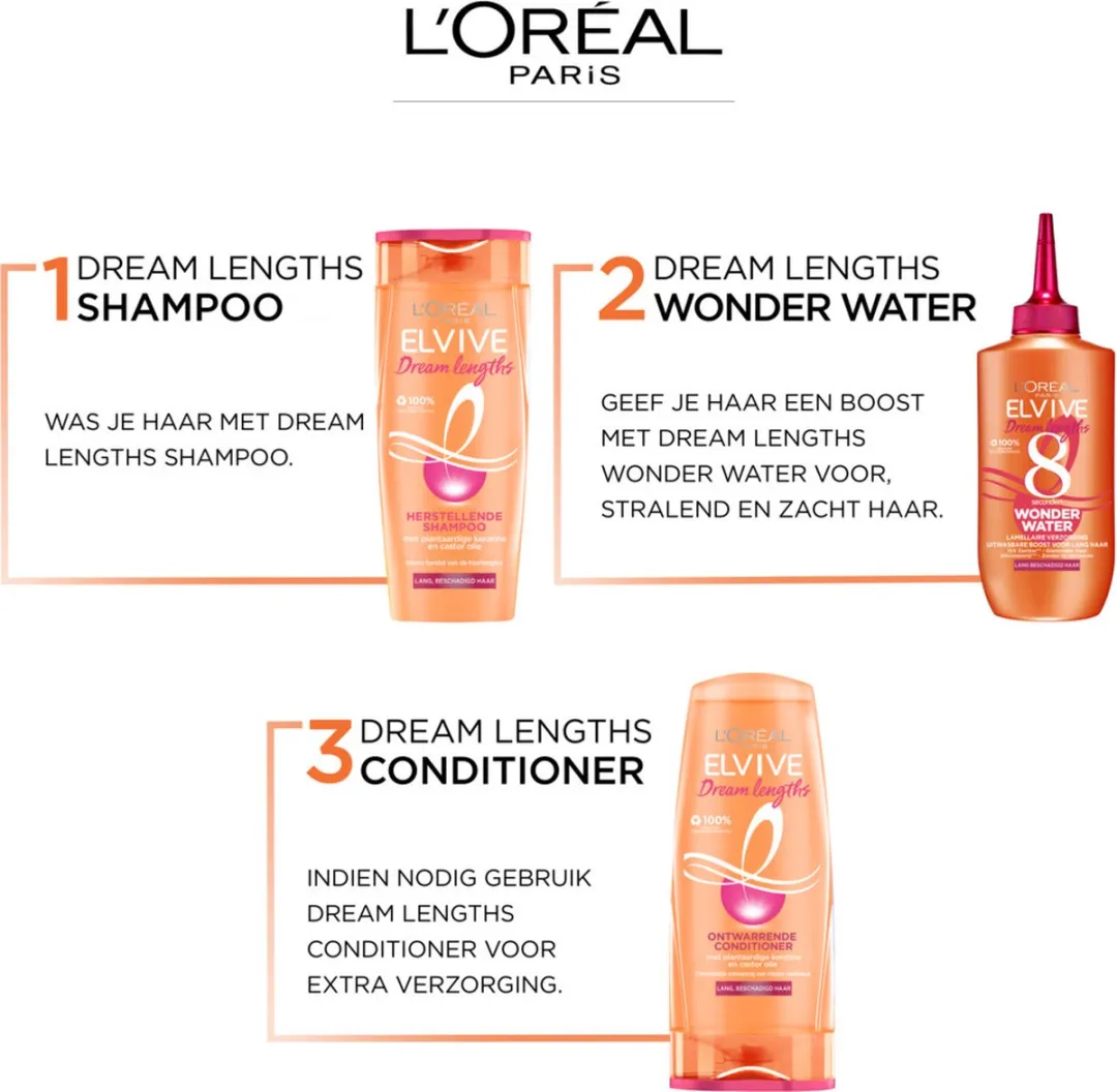 L'Oréal Paris Elvive Dream Lengths Wonder Water 6x200ml