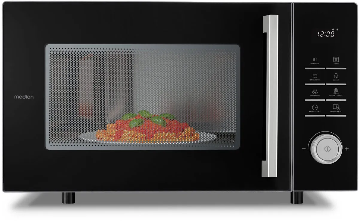 Medion MD12231 Magnetron met grill & hetelucht - 25L - 900W - Lichtgrijs