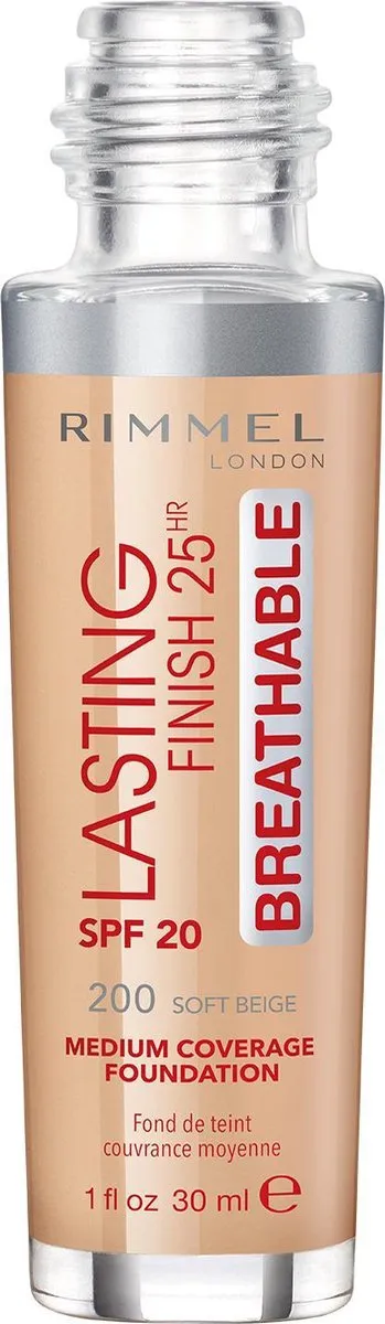 Rimmel London Lasting Finish Foundation 30ml - Soft Beige
