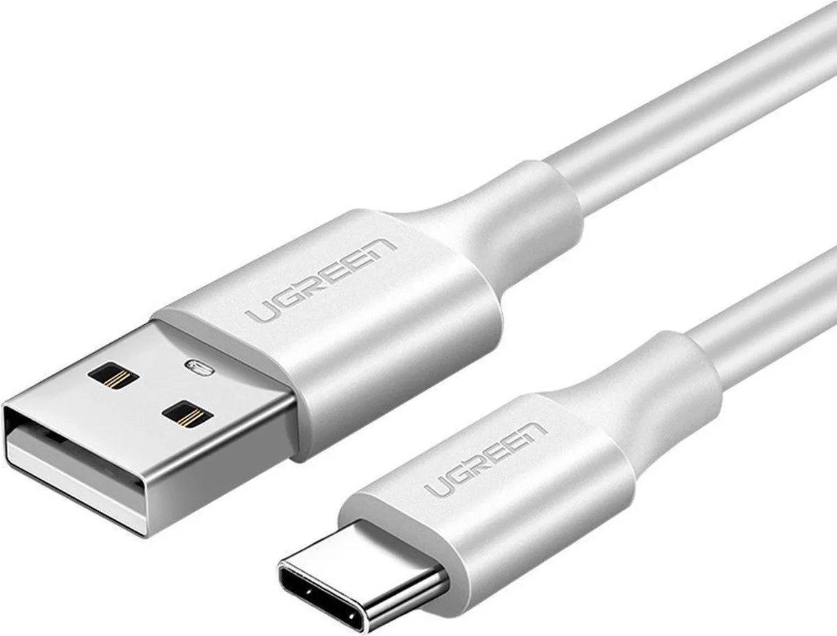 UGREEN USB-A naar USB-C Kabel 2.4A 2m - Wit