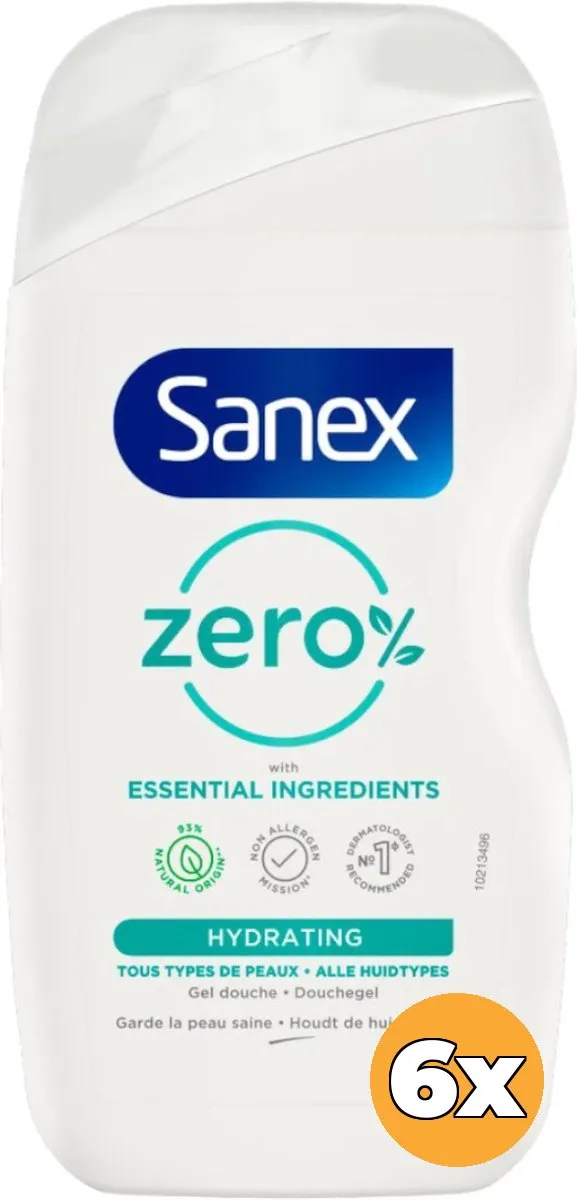 Sanex Zero% Normale Huid Douchegel - 20 Stuks (6x4)