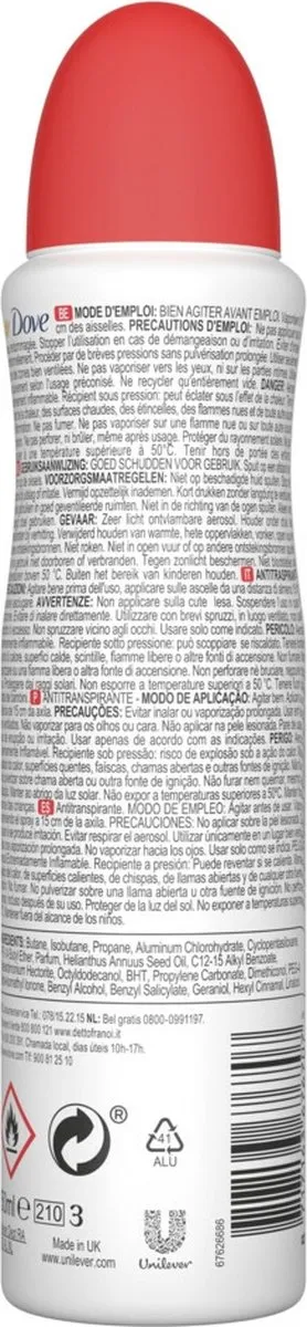 Dove Go Fresh Anti-transpirant Deo Apple & White Tea - 6x150ml