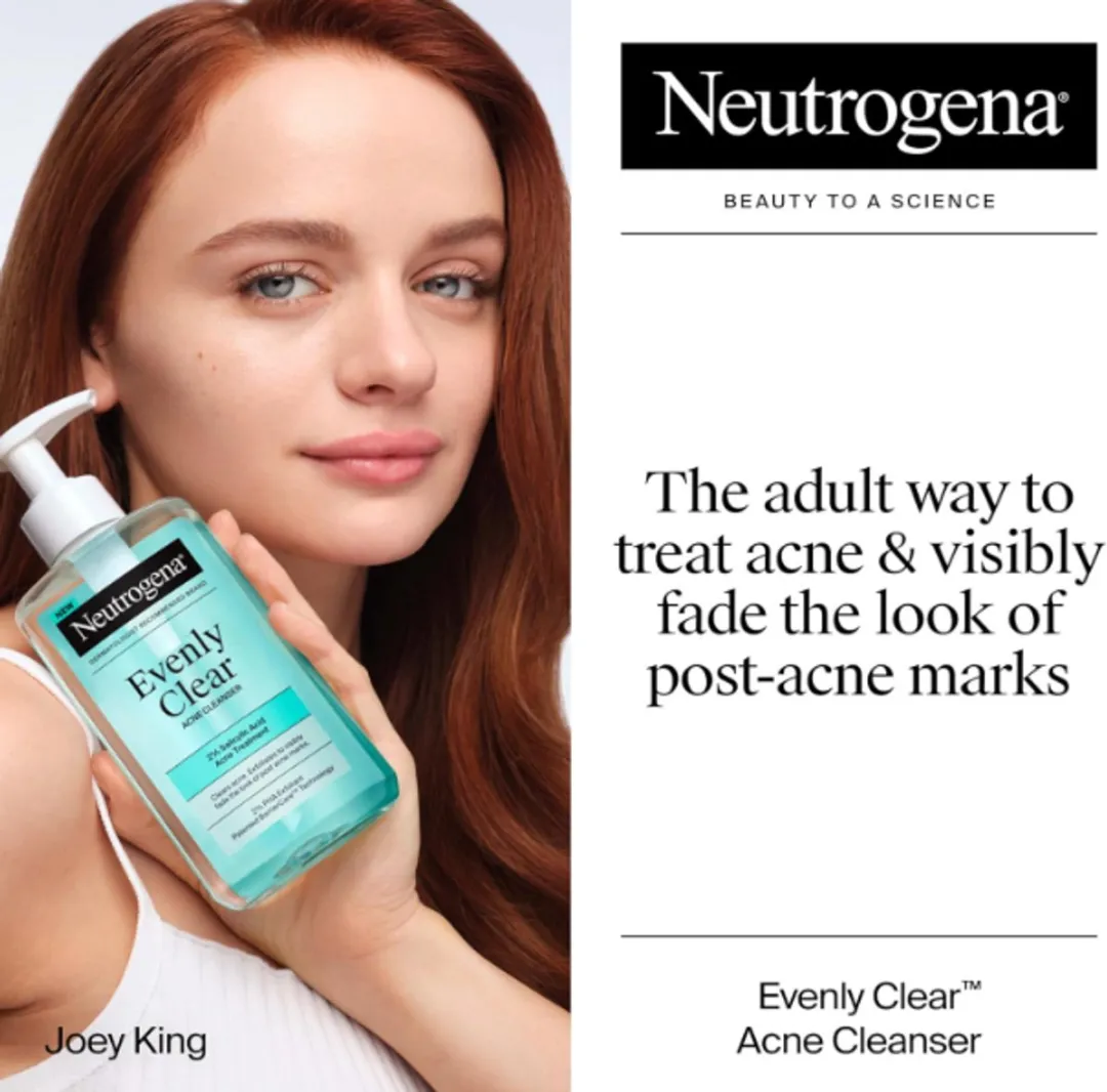 Neutrogena Evenly Clear Acne Cleanser 269ml - Schuimende Gezichtsreiniger