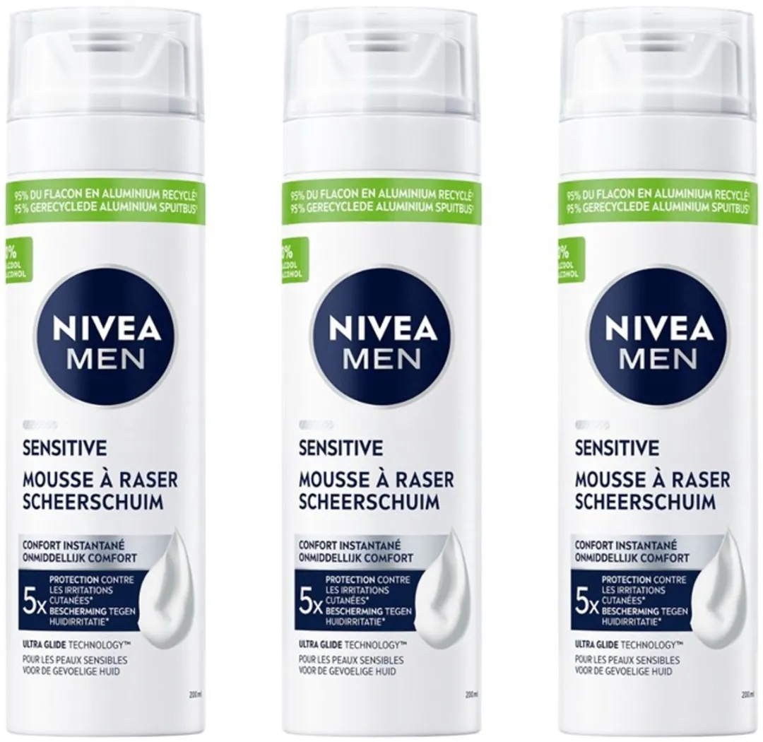 NIVEA MEN Sensitive Scheerschuim 200ml