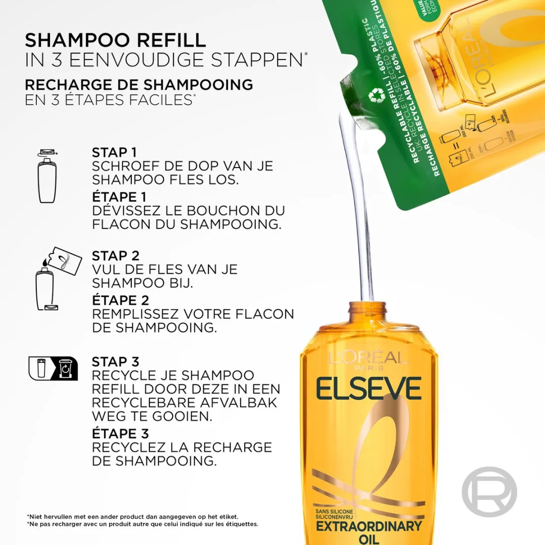 L'Oréal Paris Elvive Extraordinary Oil Shampoo Navul 6x250ml