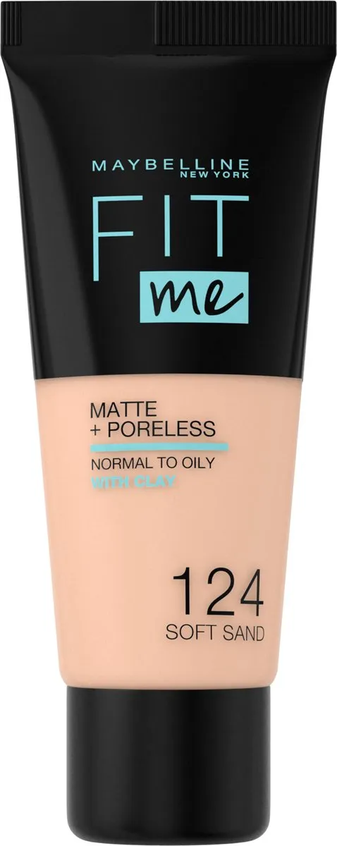 Maybelline Fit Me Matte + Poreless Foundation 124 Soft Sand