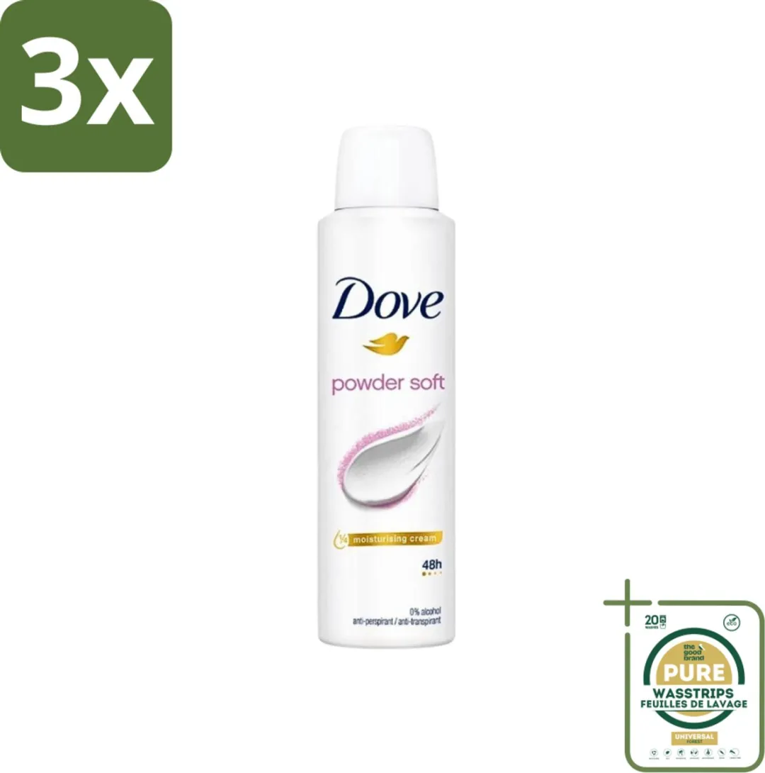 Dove Deospray Powder Soft 450ml - 3 Stuks