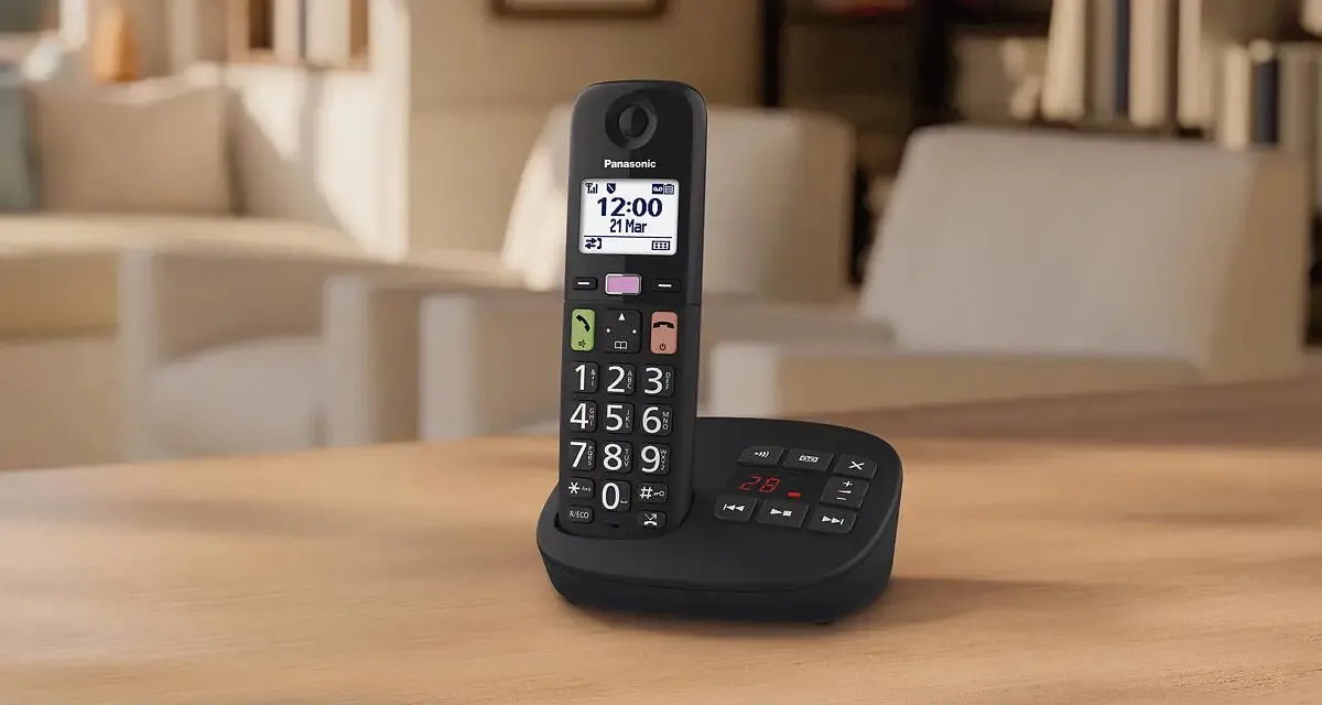 Panasonic KX-TGU133EXB DECT Telefoon - 3 Handsets met Antwoordapparaat - Zwart
