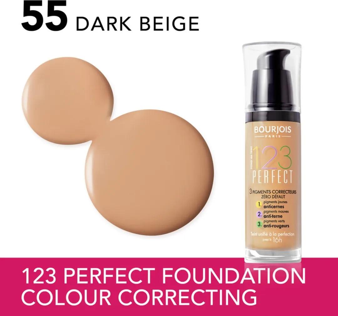 Bourjois 123 Perfect Foundation 055 Beige foncé - 30ml