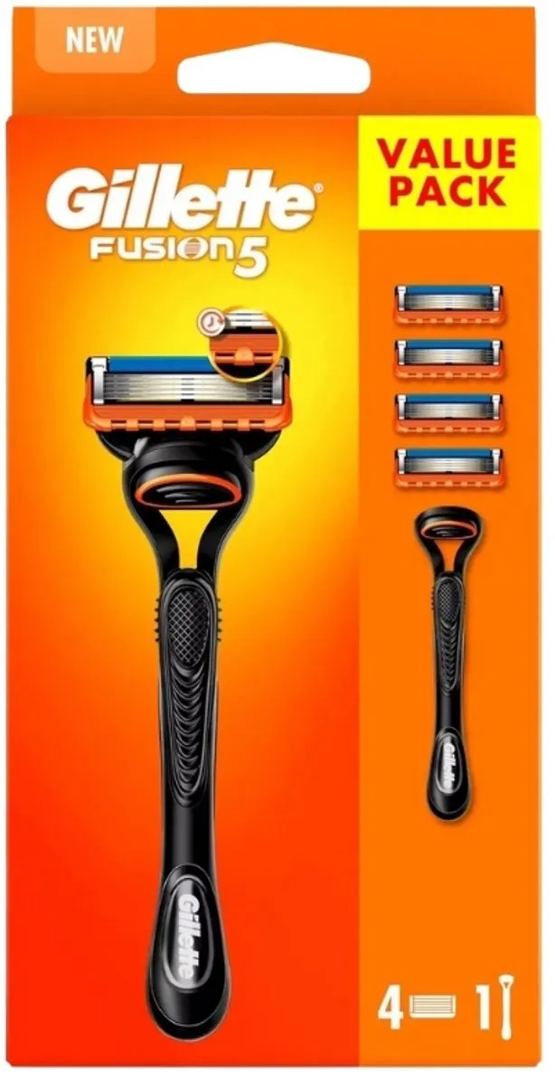 Gillette Fusion5 Scheersysteem - 4 Mesjes - Blauw - 7 Stuks