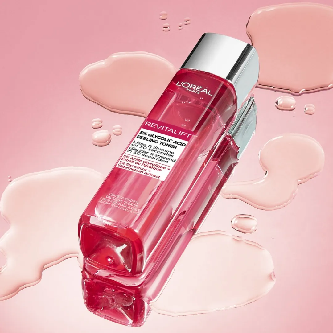 L'Oréal Paris Revitalift 5% Glycolzuur Peeling Toner 180ml - 6 Stuks