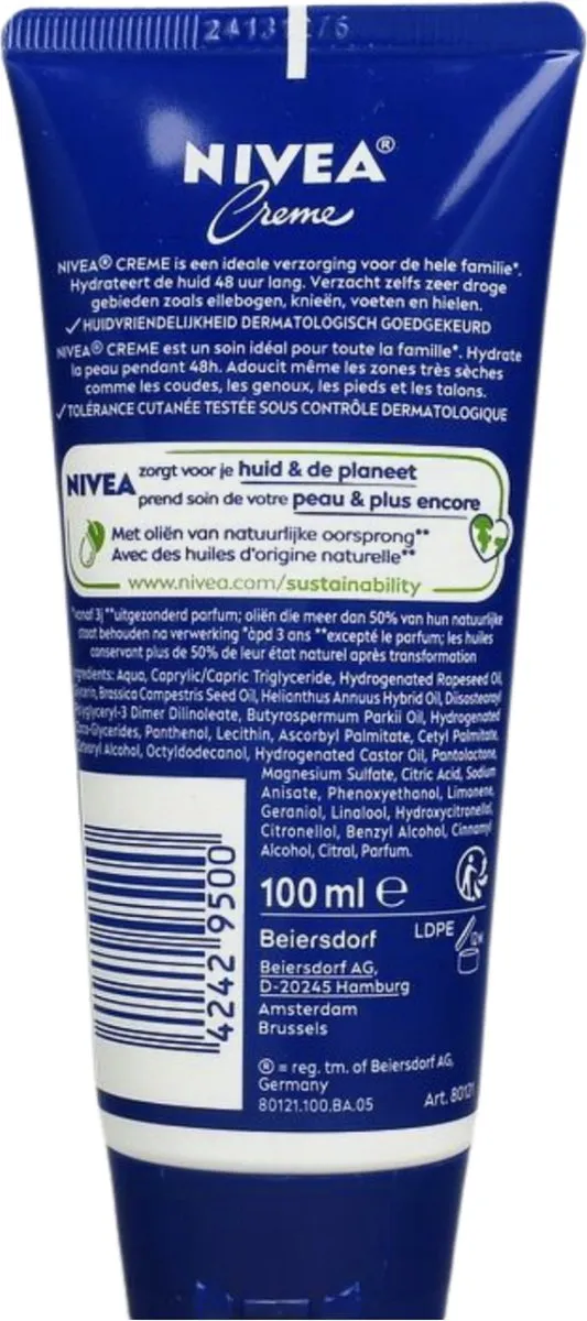 NIVEA Creme Bodycrème 100ml - 6 Stuks