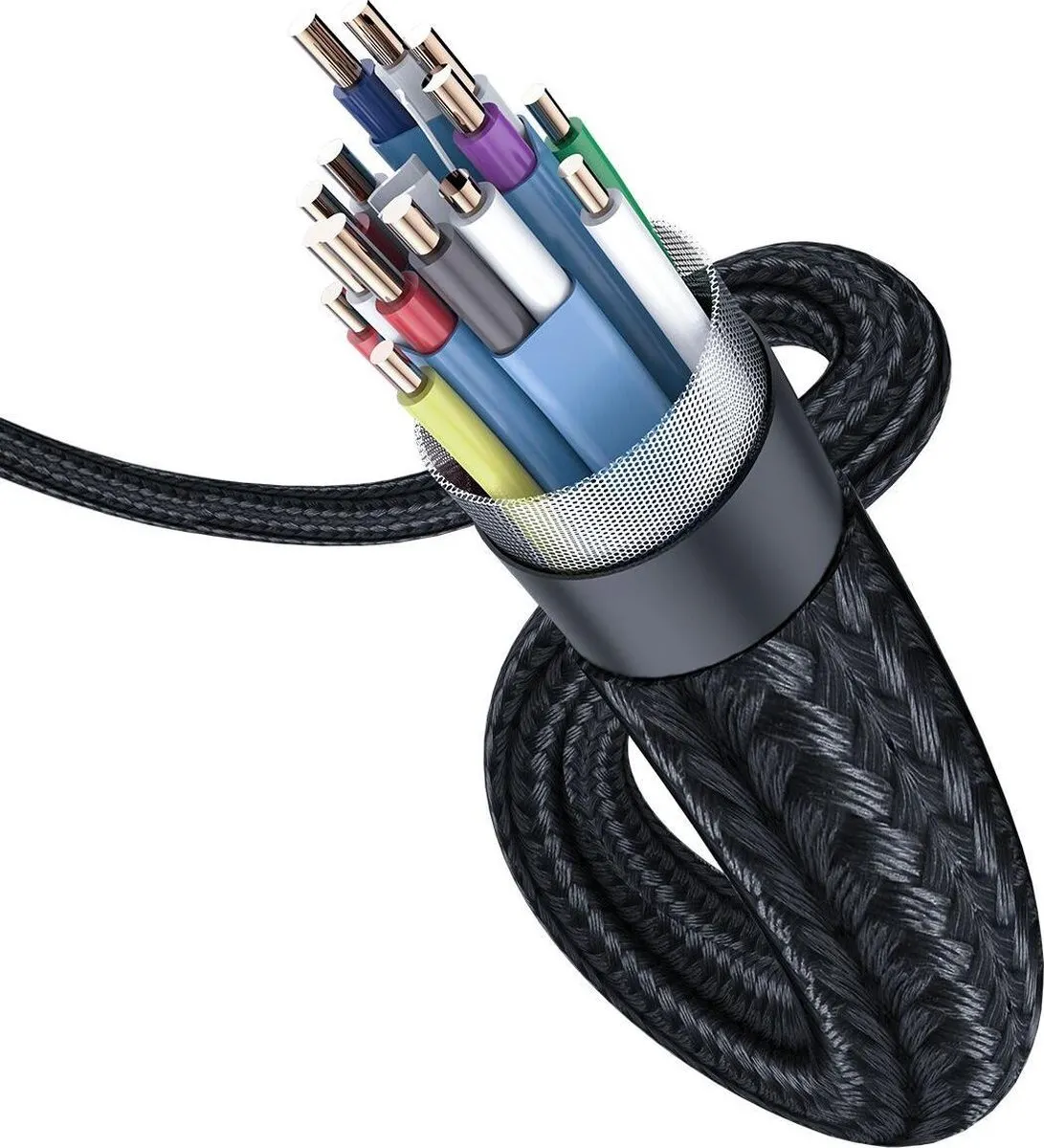 Baseus Premium HDMI Kabel 1m 4K 2.0 - Zwart - afbeelding 6 van 6