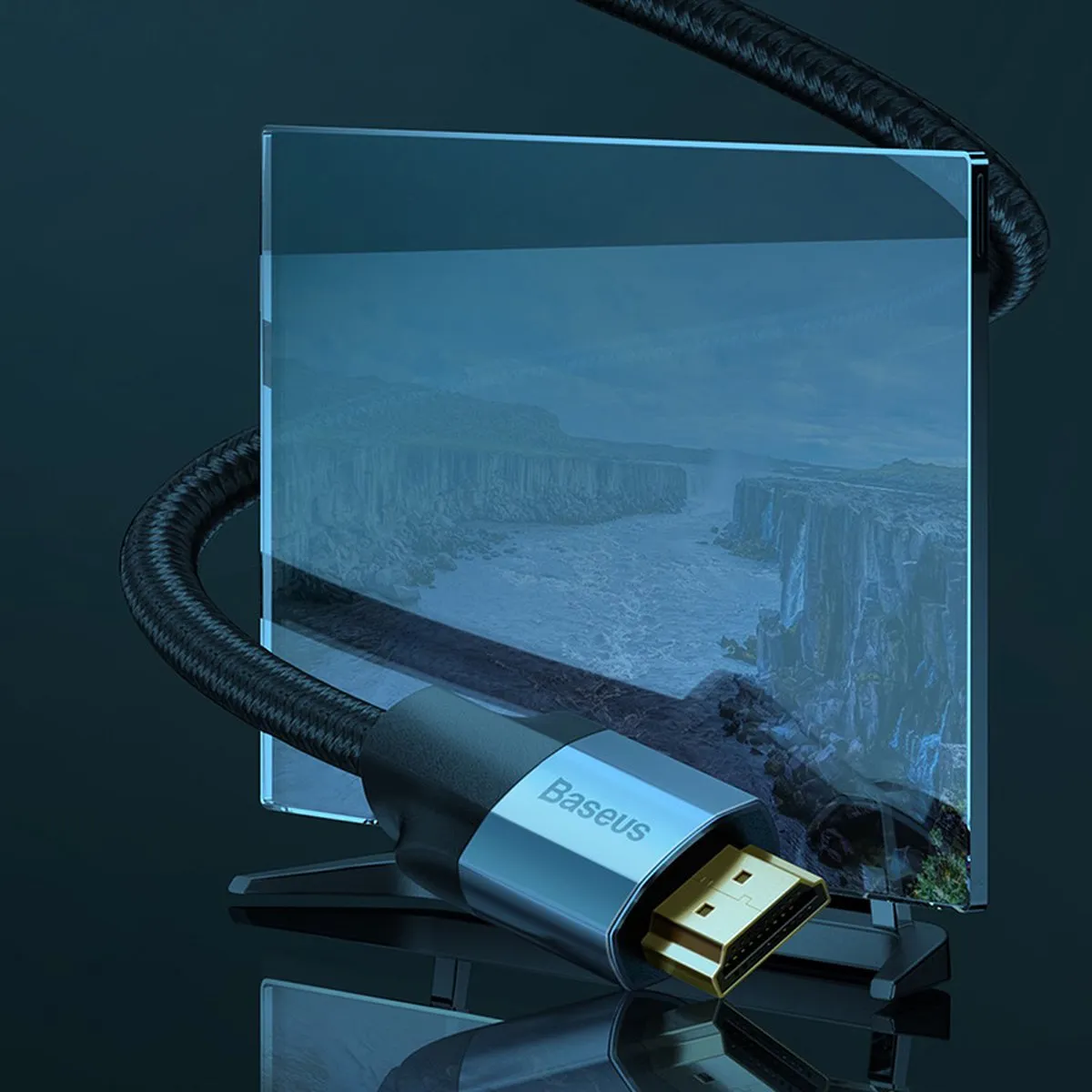 Baseus Premium HDMI Kabel 1m 4K 2.0 - Zwart