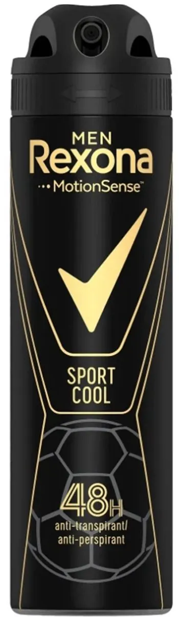 4 x Rexona Men - Sport Cool - Deodorant Spray - Anti Transpirant - 150 ml - Sport Deodorant - Voetbal Deodorant - Anti-transpirant - Zweetbescherming - Frisheid