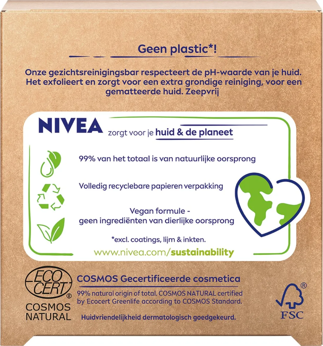 NIVEA Naturally Clean Gezichtsscrub 75ml