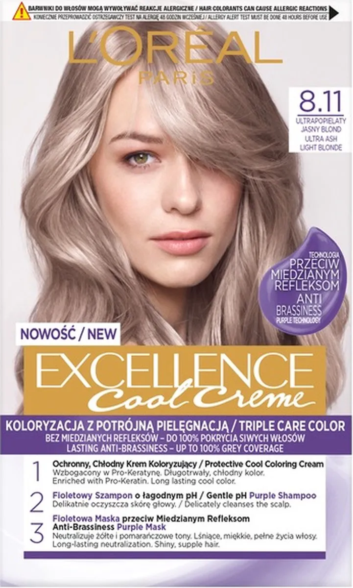 L'Oréal Paris Excellence Cool Creme Haarverf 8.11