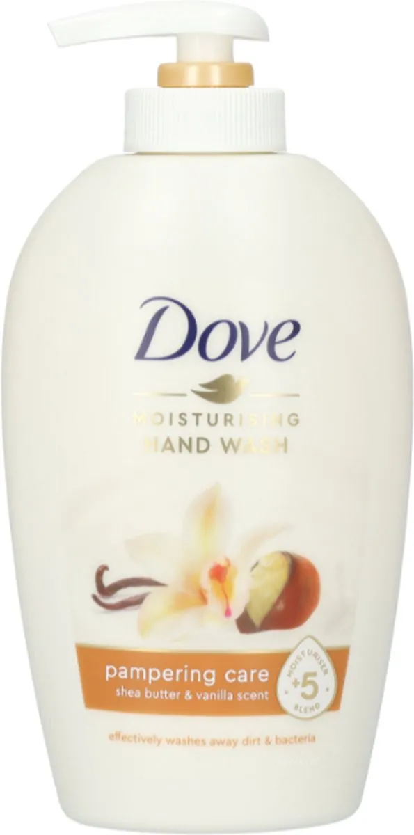 Dove Zeeppomp Handzeep Sheabutter & Vanille 250ml - 6 Stuks