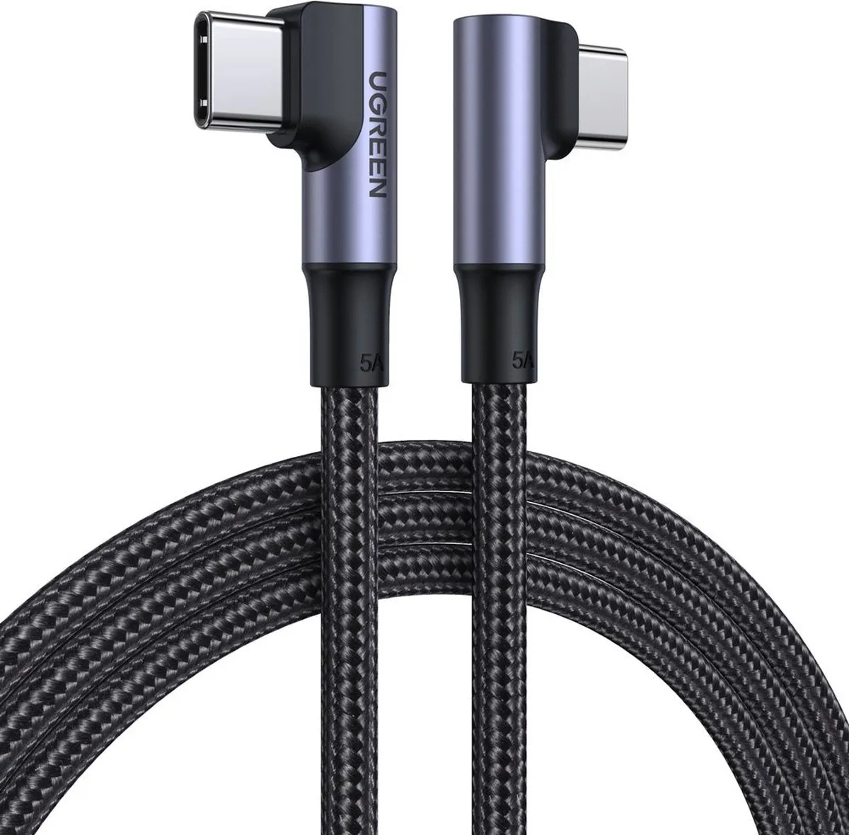 Ugreen US335-70696 USB-C Kabel 100W 5A 1m - Zwart