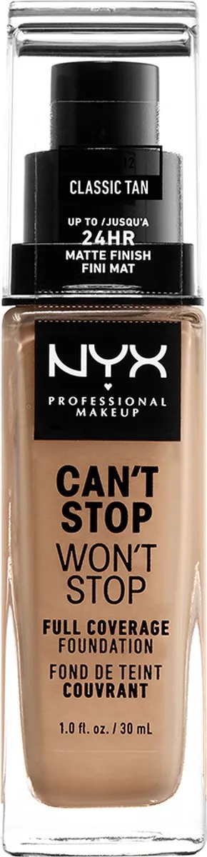NYX Can't Stop Won't Stop Foundation Classic Tan - 30ml