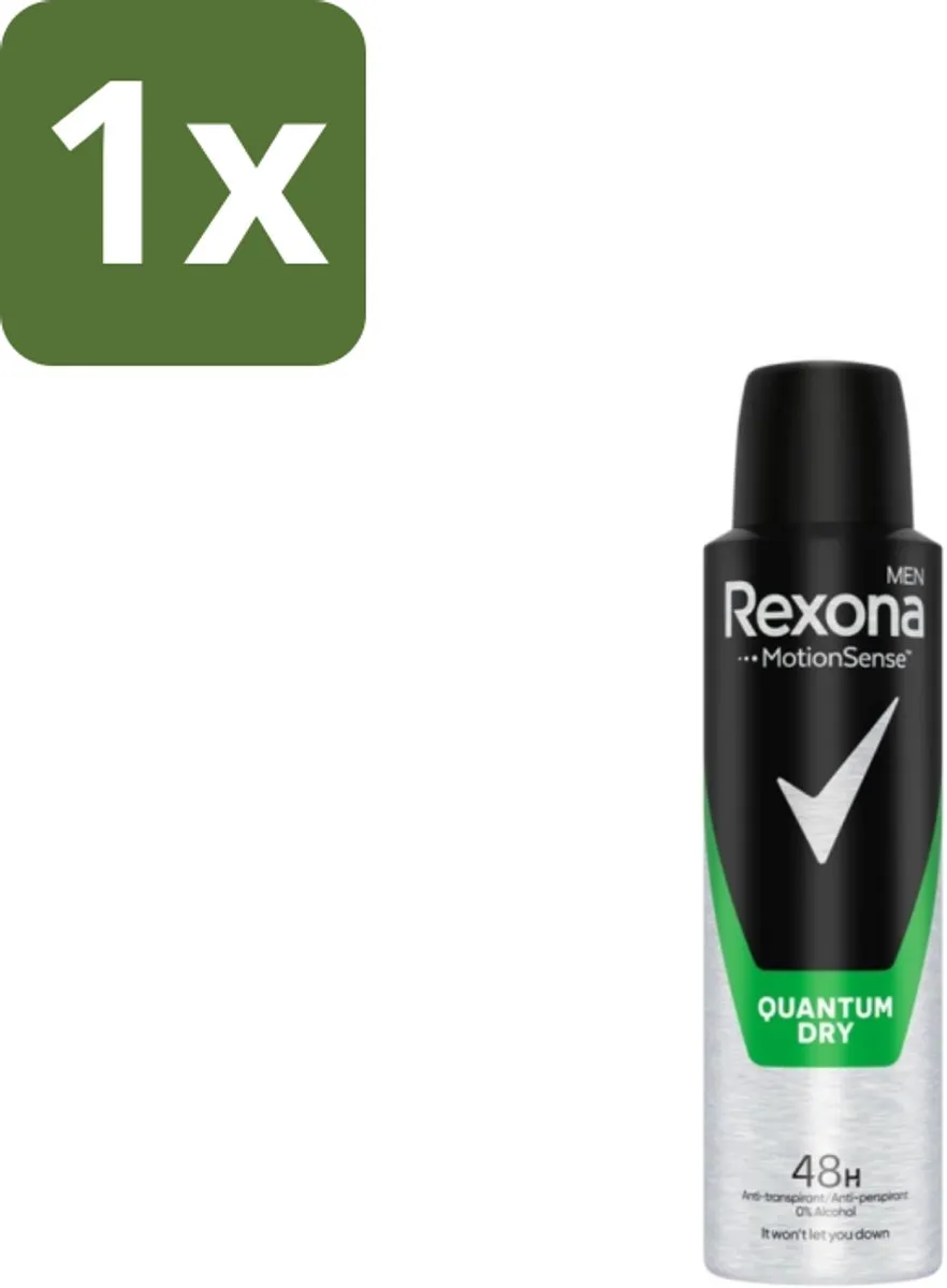 Rexona Men – Deodorant Spray – Quantum Dry – 150 ml - 1 stuk