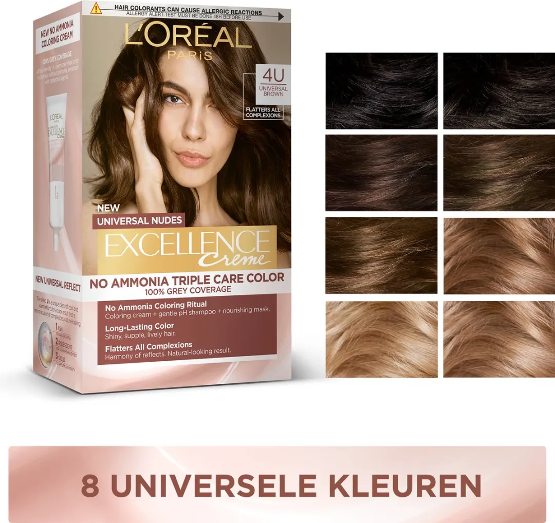 L'Oréal Paris Excellence Crème 6U Donkerblond - Permanente haarverf