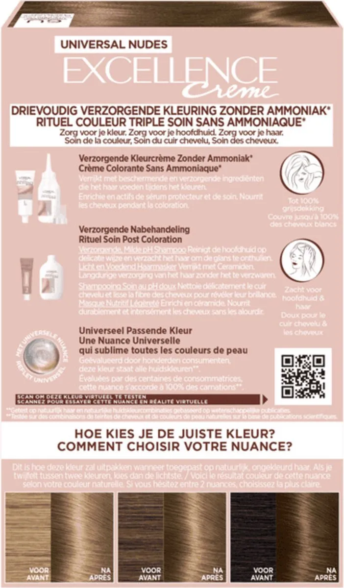 L'Oréal Paris Excellence Crème 6U Donkerblond - Permanente haarverf