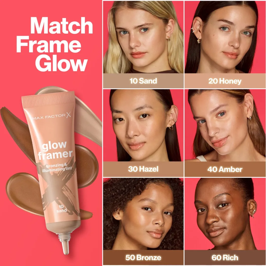 Max Factor Miracle Pure Glow Framer Bronzer & Highlighter 10 Sand - 30ml