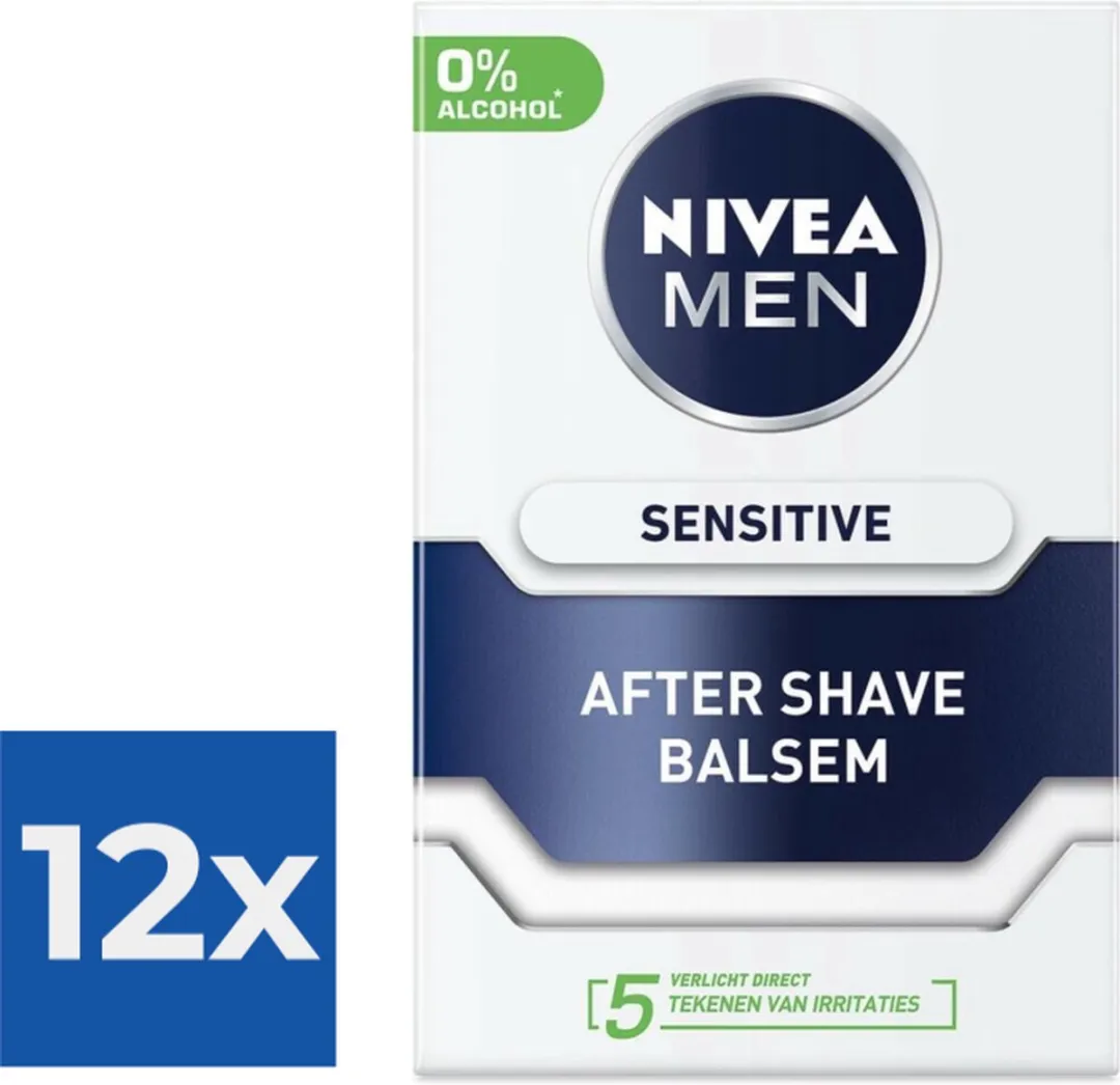 NIVEA After Shave Balsem Sensitive - 12x100ml - afbeelding 6 van 6