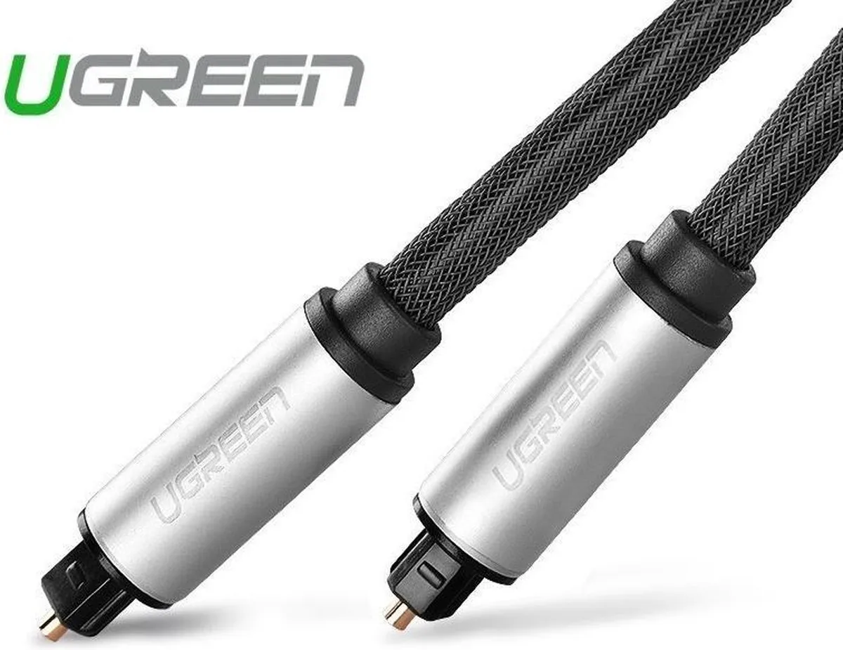UGREEN Toslink Optical Audio Kabel 1.5m - Grij/Zwart