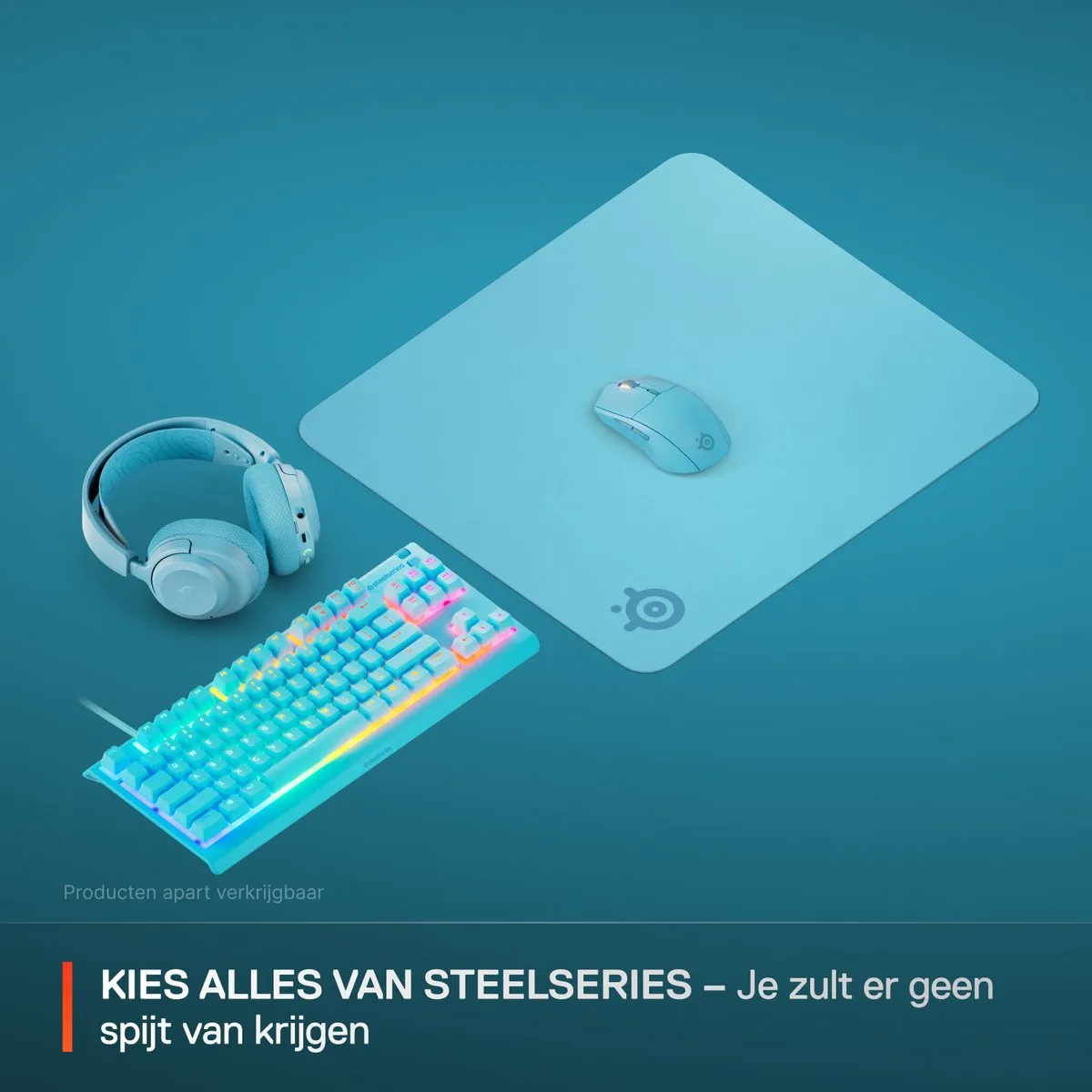 SteelSeries QcK Large Gaming Mousepad 490x420mm Aqua