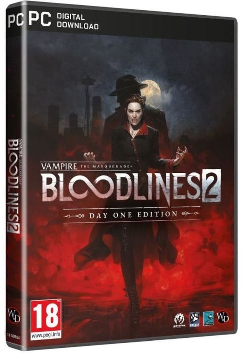 Vampire: THE MASQUERADE - BLOODLINES 2 - Dag één editie - PC-game - Code in een doos