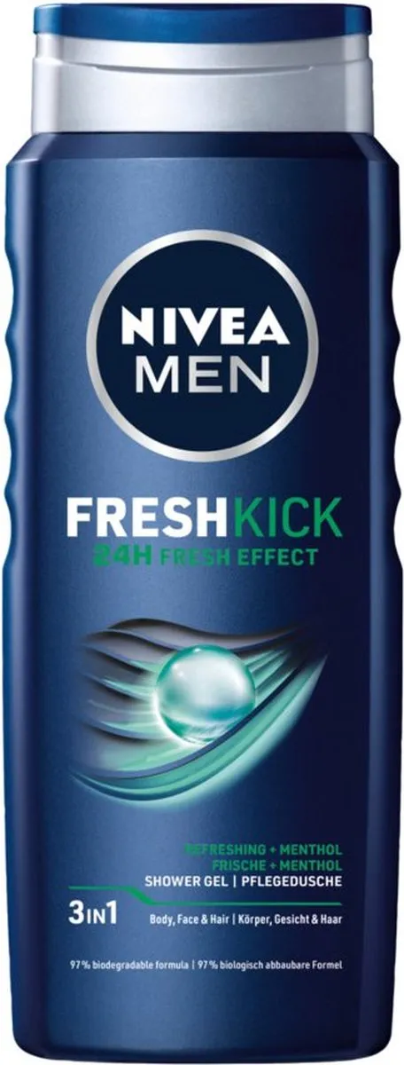 NIVEA Men Cool Kick Douchegel 500ml