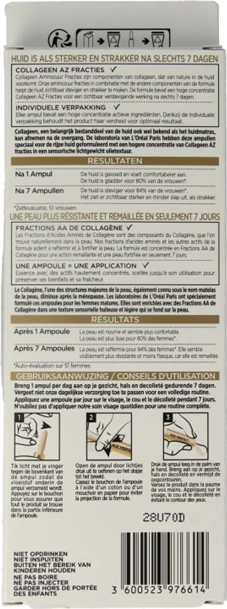 L'Oréal Paris Age Perfect Collageen Ampullen 7 Daagse Kuur