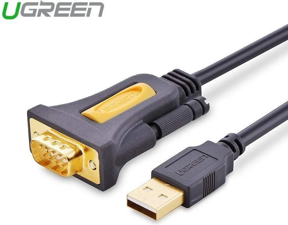 Ugreen USB 2.0 naar DB9 Adapterkabel 1m - Zwart