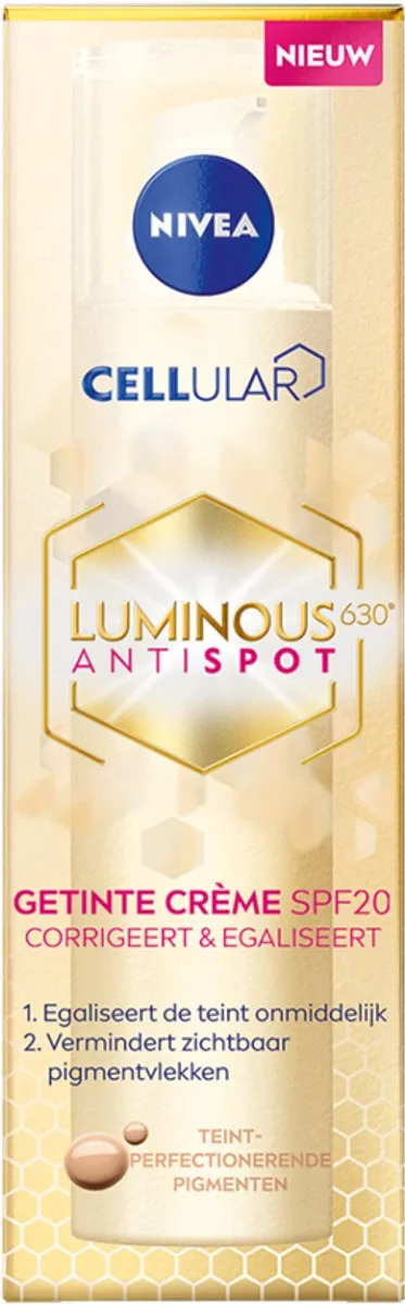 NIVEA Cellular Luminous630 Getinte Dagcrème SPF20 40ml