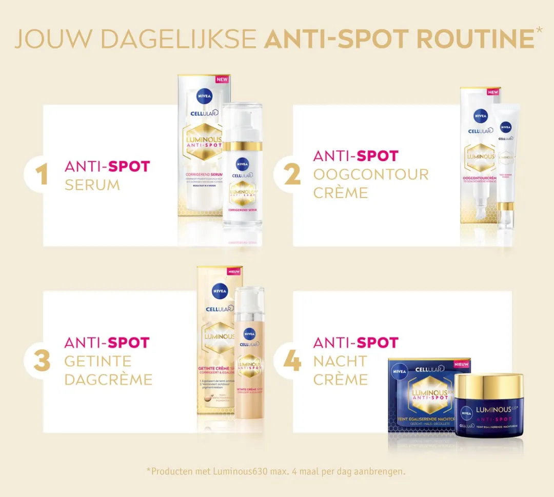 NIVEA Cellular Luminous630 Getinte Dagcrème SPF20 40ml
