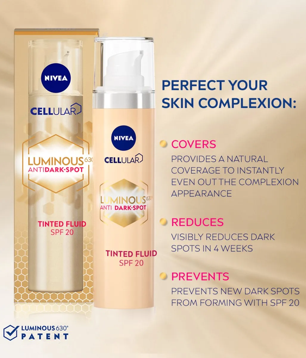 NIVEA Cellular Luminous630 Getinte Dagcrème SPF20 40ml