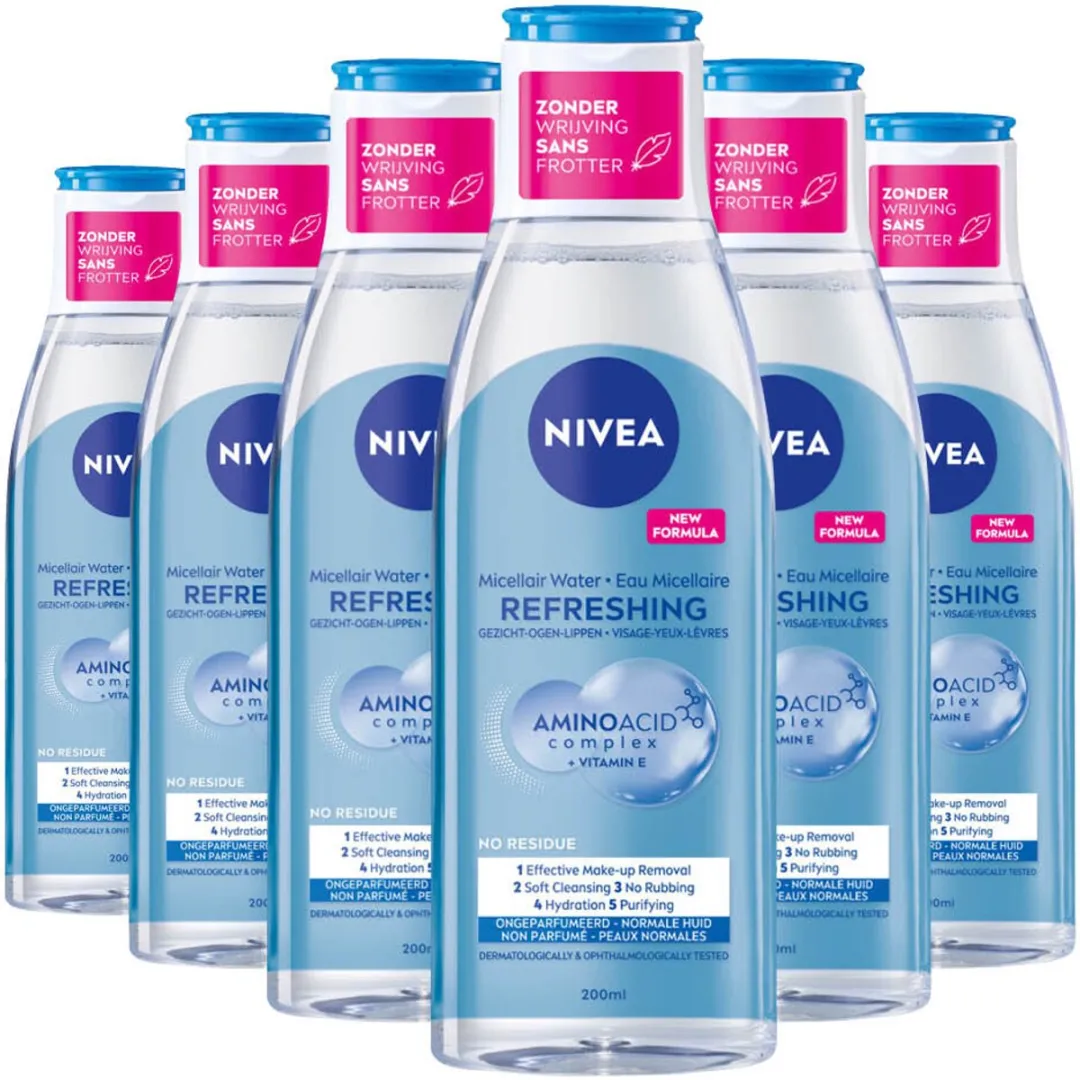 NIVEA Essentials Verfrissend Micellair Water 200ml - 6 Stuks - afbeelding 6 van 6