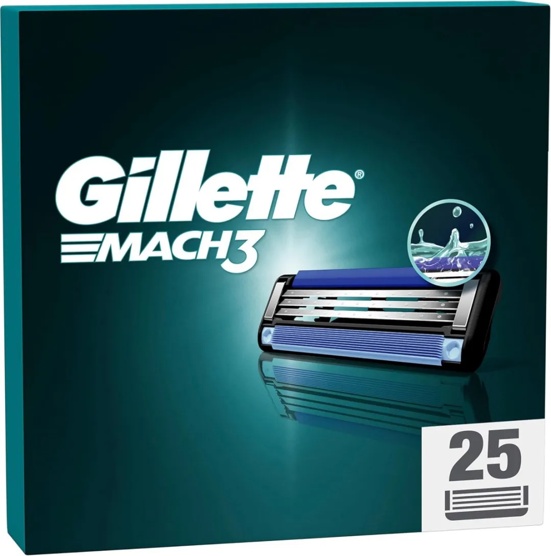 Gillette Mach 3 Scheermesjes - 25 Stuks
