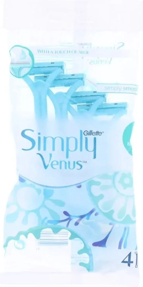 Gillette Venus Simply Venus2 Wegwerpscheermesjes - 4 Stuks