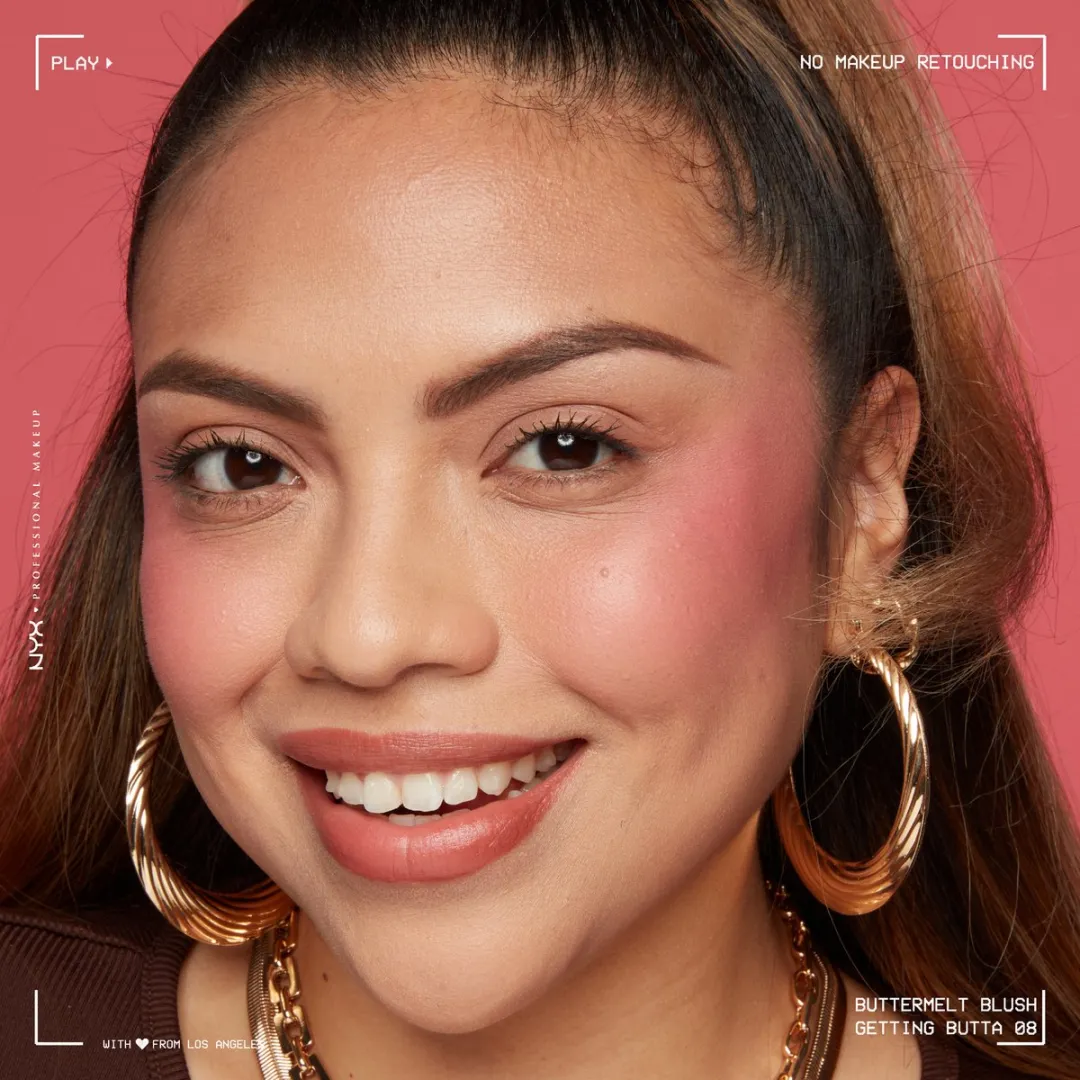 NYX Professional Makeup Buttermelt Blush Getting Butta - 5g