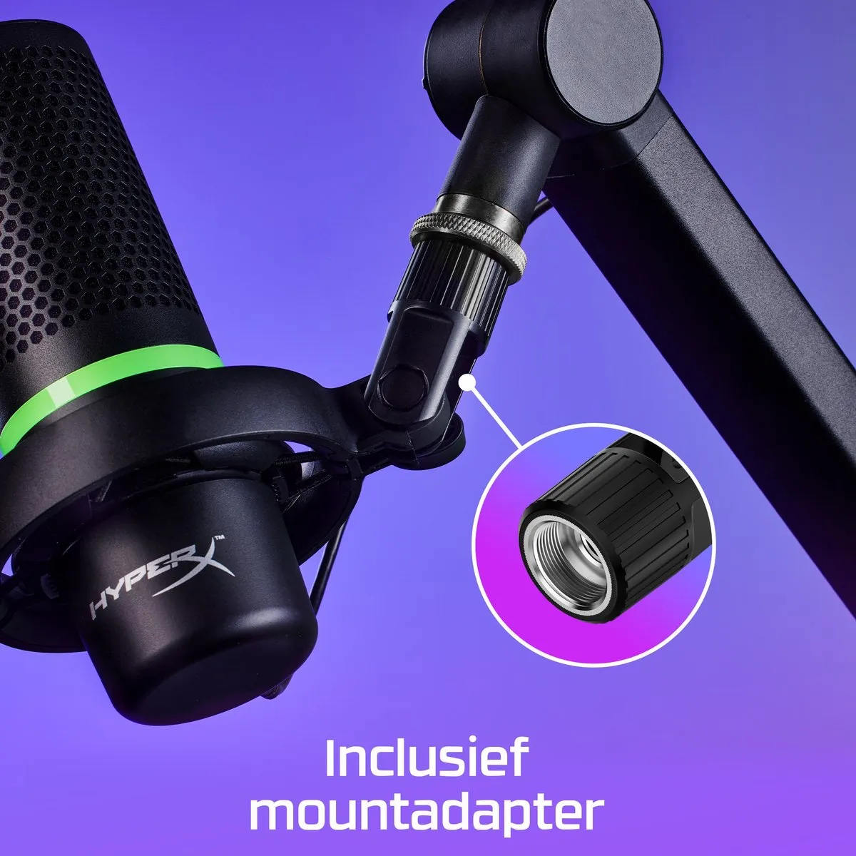 HyperX DuoCast Condensatormicrofoon - Zwart